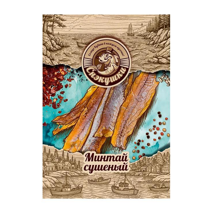 Минтай Снэкушки рваный 50 гр., флоу-пак