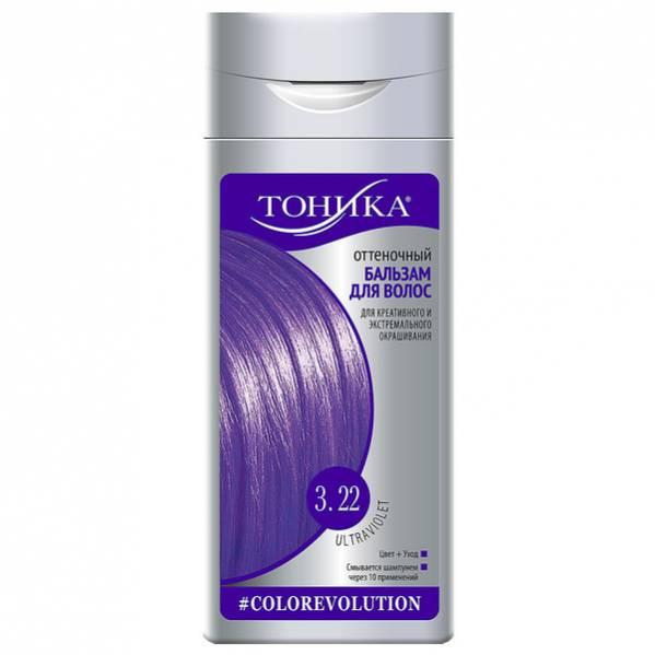 Бальзам для волос оттеночный Тоника Color evolution тон 3.22 Ultraviolet 150 мл., ПЭТ