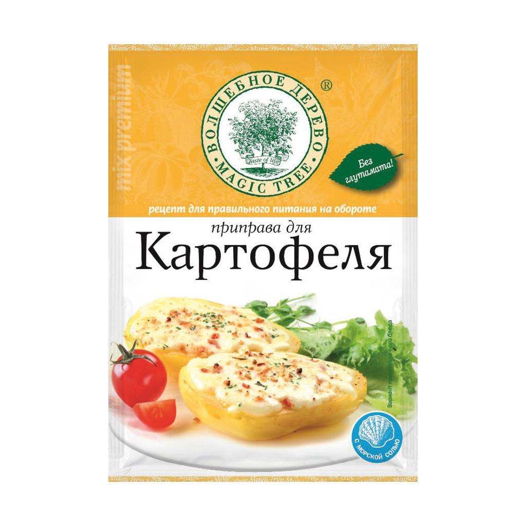 Приправа Волшебное дерево для картофеля с морской солью, 30 гр., сашет