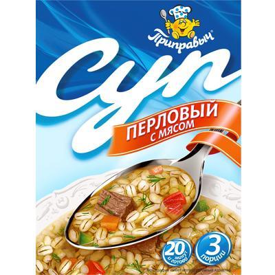 Суп Приправыч перловый с мясом , 60 гр, картон