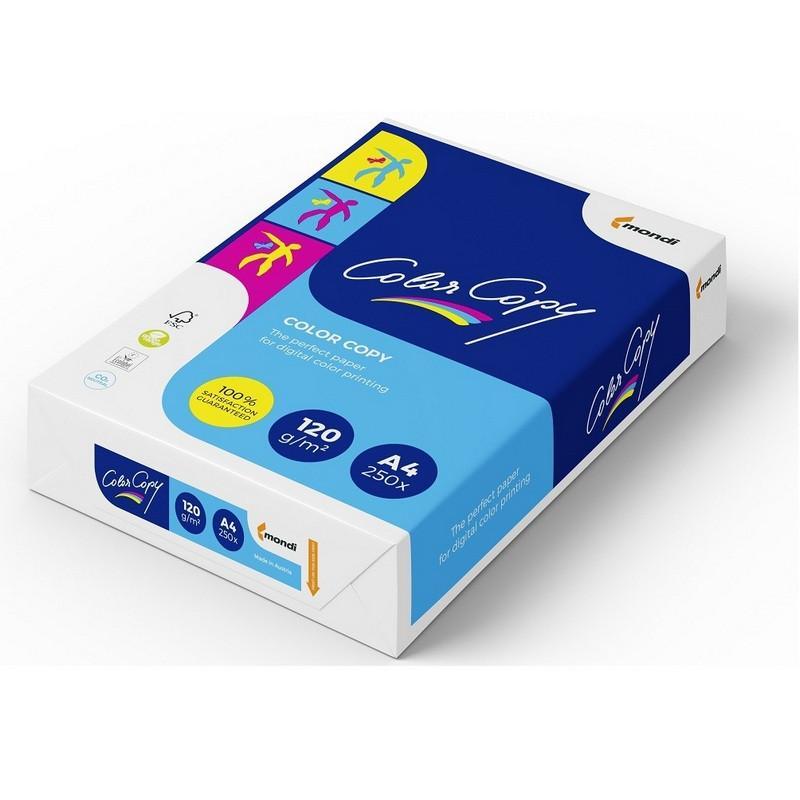 Бумага COLOR COPY, А4, 120 г/м2, 250 л., для полноцветной лазерной печати, А4 161% (CIE)