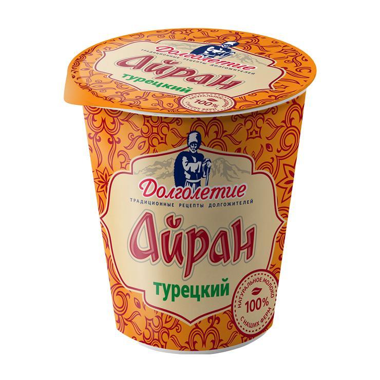 Айран Долголетие турецкий 1,8% 180 гр., стакан