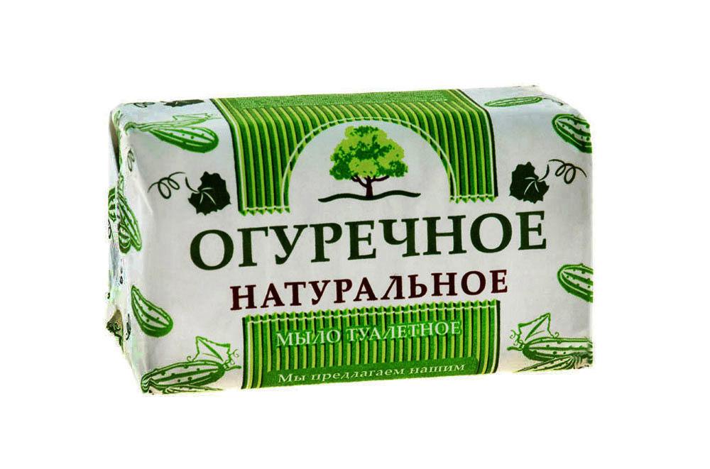 Мыло туалетное Рецепты Чистоты Огуречное 180 гр., обертка