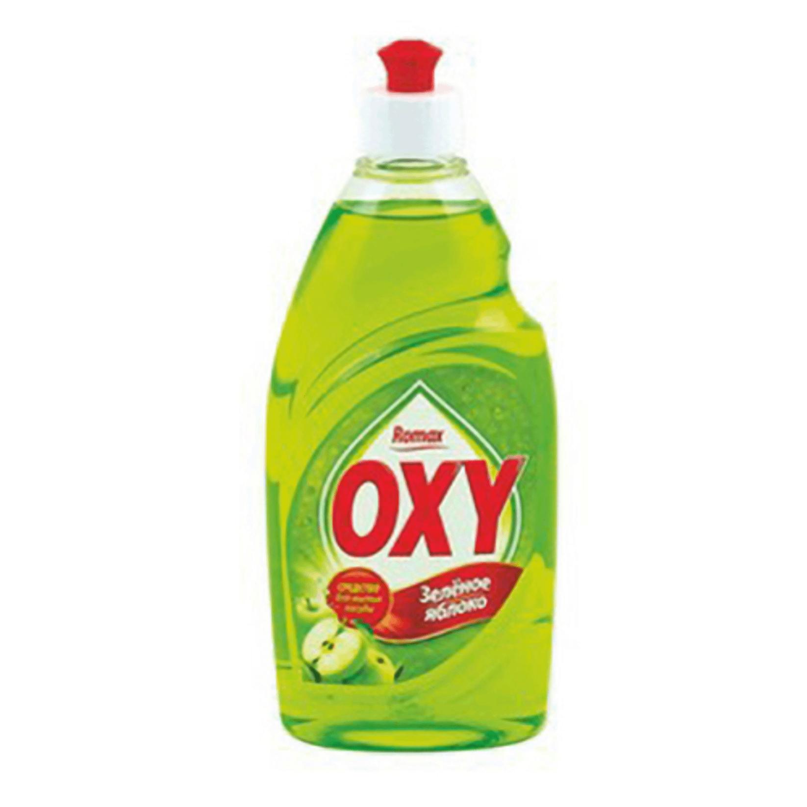 Средство для мытья посуды Romax  OXY Зеленое яблоко 450 мл., ПЭТ
