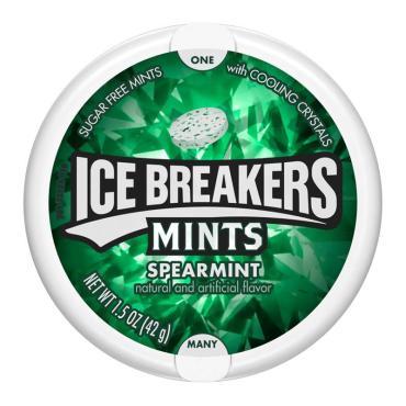 Жевательные конфеты Mints Spearmint,  Ice Breakers, 42 гр., ПЭТ