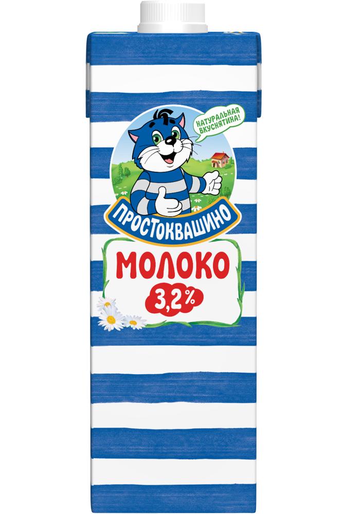 Молоко Простоквашино ультрапастеризованное 3,2% 950 мл., тетра-пак
