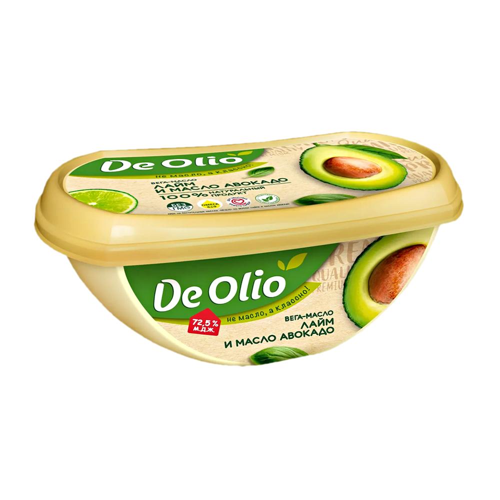 Вега-масло Слобода De olio крем на раститительных маслах лайм и масло авокадо 72,5%, 220 гр., пластик