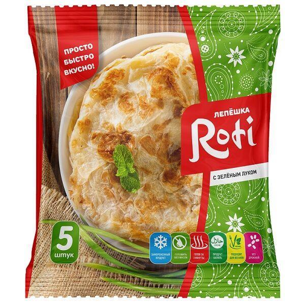 Лепешка Ризык Roti с зеленым луком 450 гр., флоу-пак