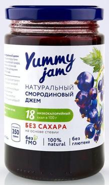 Джем Yummy Jam Смородина без сахара, 350 гр., стекло