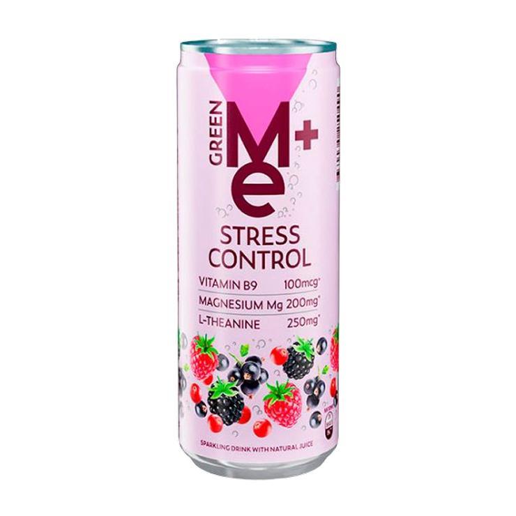 Напиток газированный Green Me+ Plus Stress Control ягодный 330 мл., ж/б