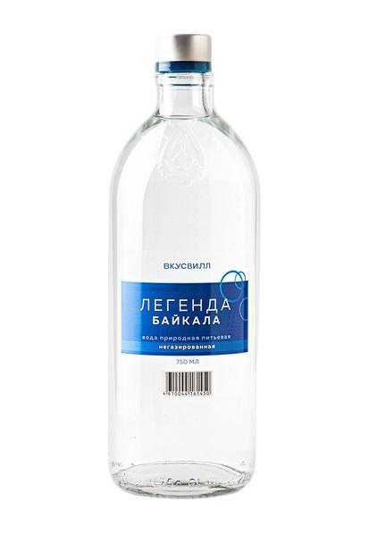 Вода питьевая негазированная ВкусВилл Легенда Байкала природная 750 мл., стекло