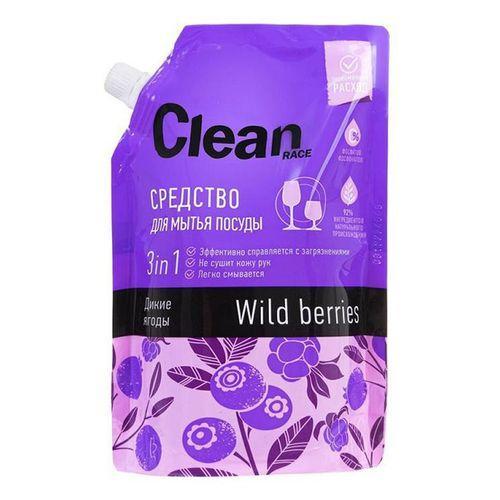 Средство Clean race для мытья посуды Wild Berries 500 мл., дой-пак
