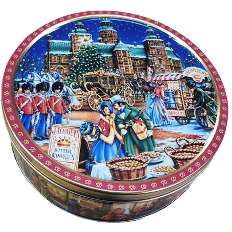 Печенье сдобное Jacobsens Winter Village новый год 400 гр., ж/б