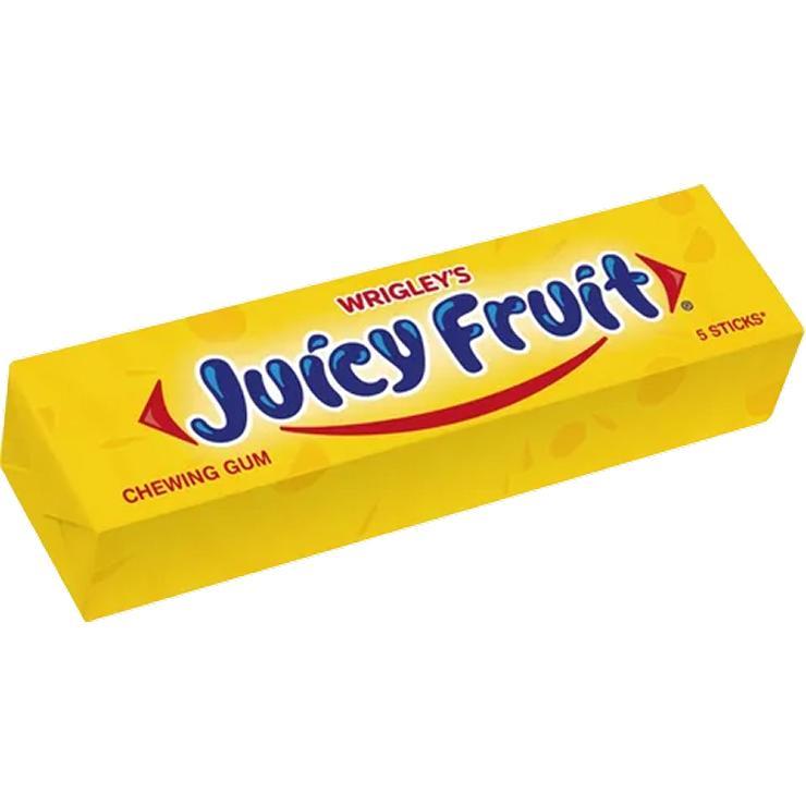 Жевательная резинка Wrigley's Juicy Fruit 5 стиков 13 гр., обертка