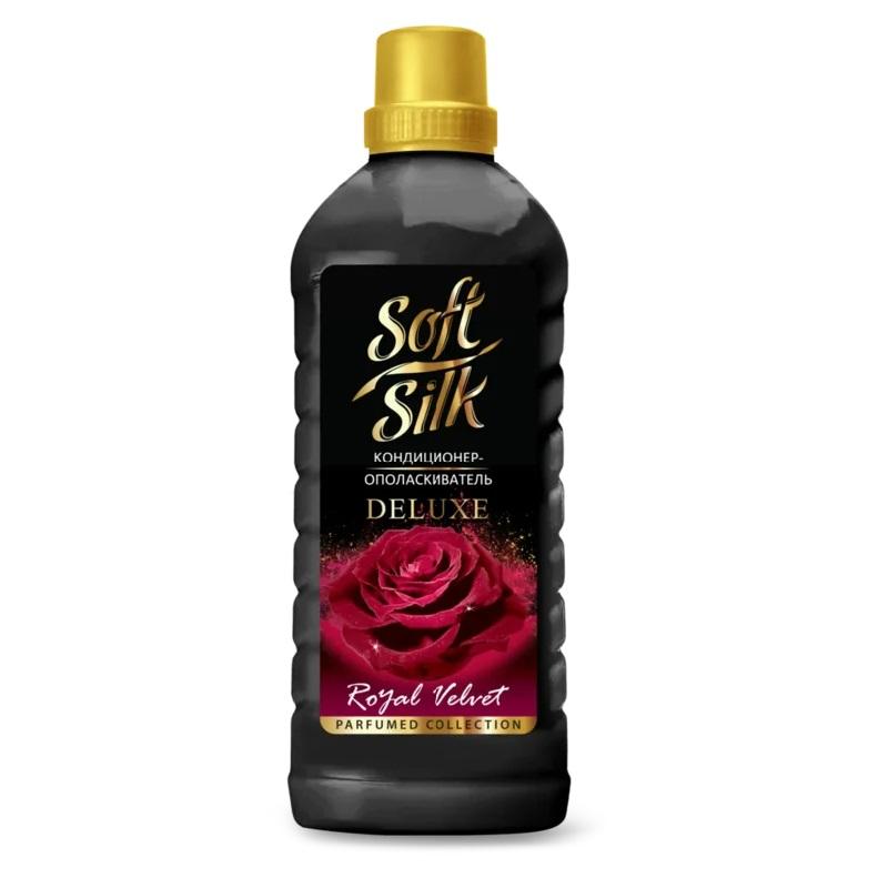 Кондиционер-ополаскиватель Romax soft silk deluxe royal velvet для тканей, 1 л., ПЭТ