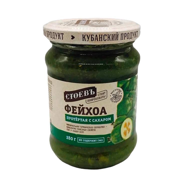 Фейхоа Стоевъ протертая с сахаром 280 гр., стекло