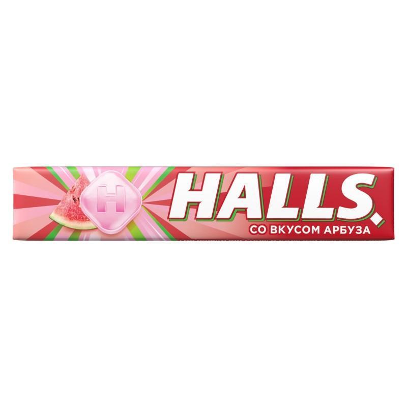 Карамель леденцовая Halls арбуз 25 гр., бумага
