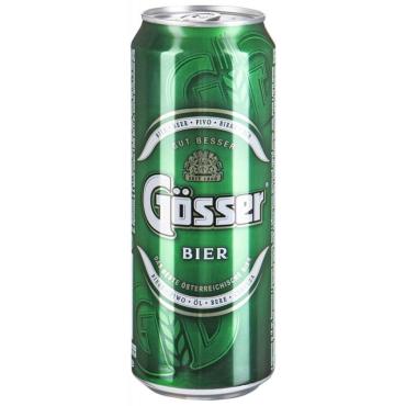 Пиво светлое Gösser 4,7%, 450 мл., ж/б