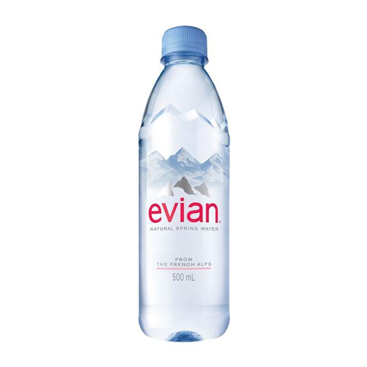 Вода негазированная Evian минеральная натуральная 500 мл., ПЭТ