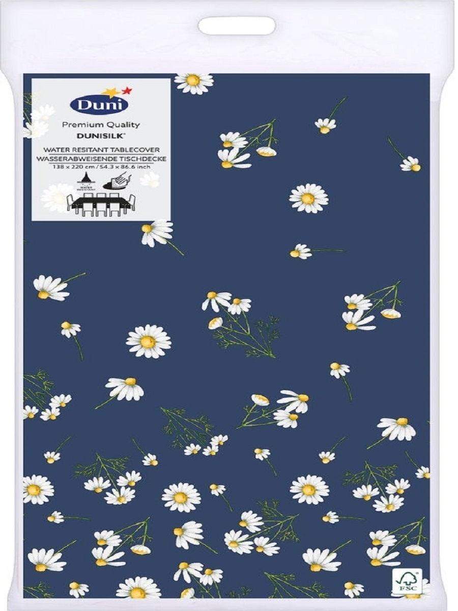 Скатерть Duni бумажная 138х220 см D/S PRETTY DAISY Blue