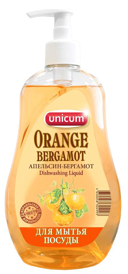 Средство для мытья посуды UNICUM Удобная минутка Апельсин-бергамот, 550 мл., ПЭТ
