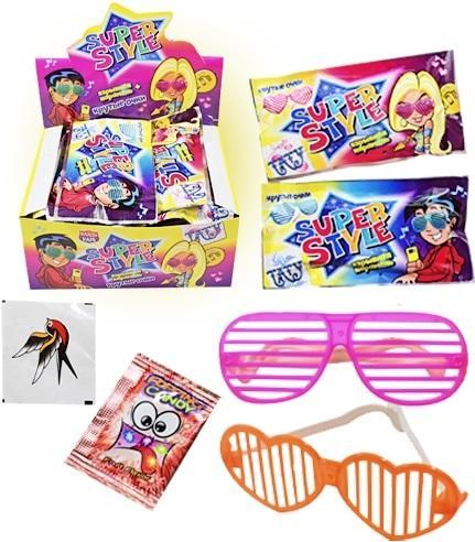 Карамель взрывная Канди Клаб Очки Super Style 1 гр., саше