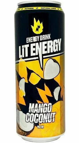 Напиток энергетический LiT Energy Mango-Coconut манго-кокос 450 мл., ж/б