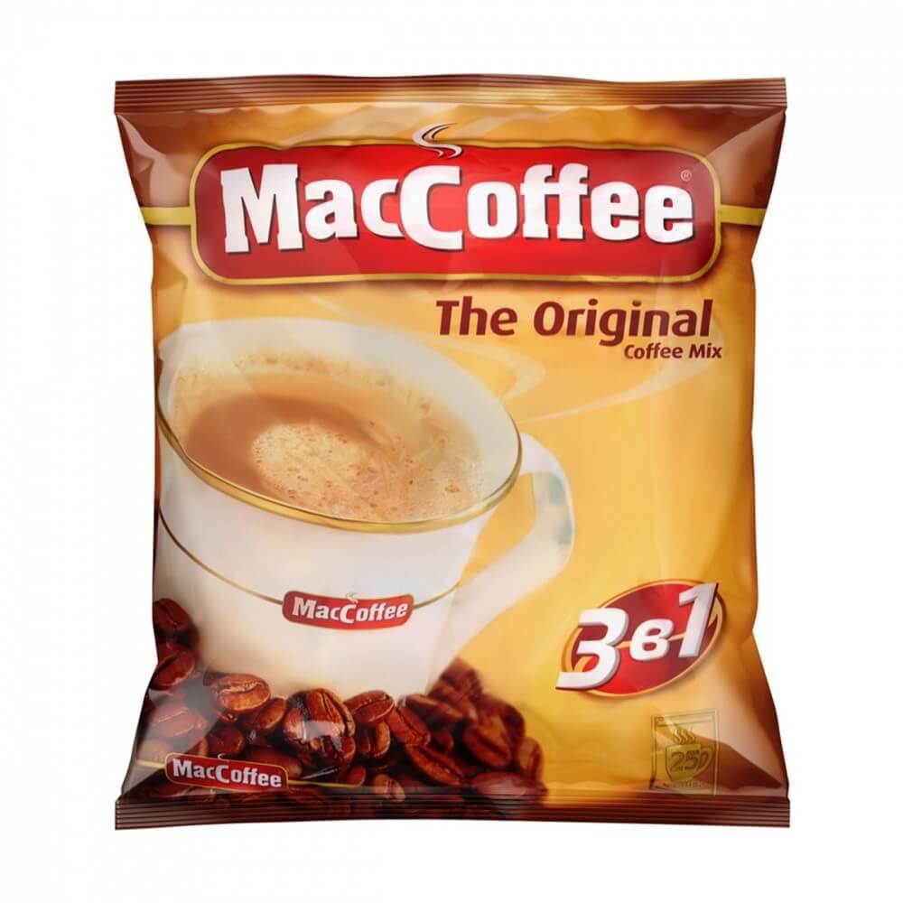 Кофе 3в1 MacCoffee Оригинальный 100 шт. по 20 гр., флоу-пак