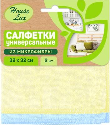 Салфетка House Lux   из микрофибры №2 32*32, бумага