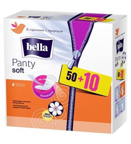 Прокладки ежедневные Bella Panty Soft 60 шт., картон