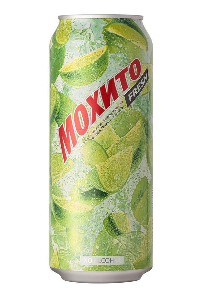 Напиток газированный Мохито fresh классический 450 мл., ж/б