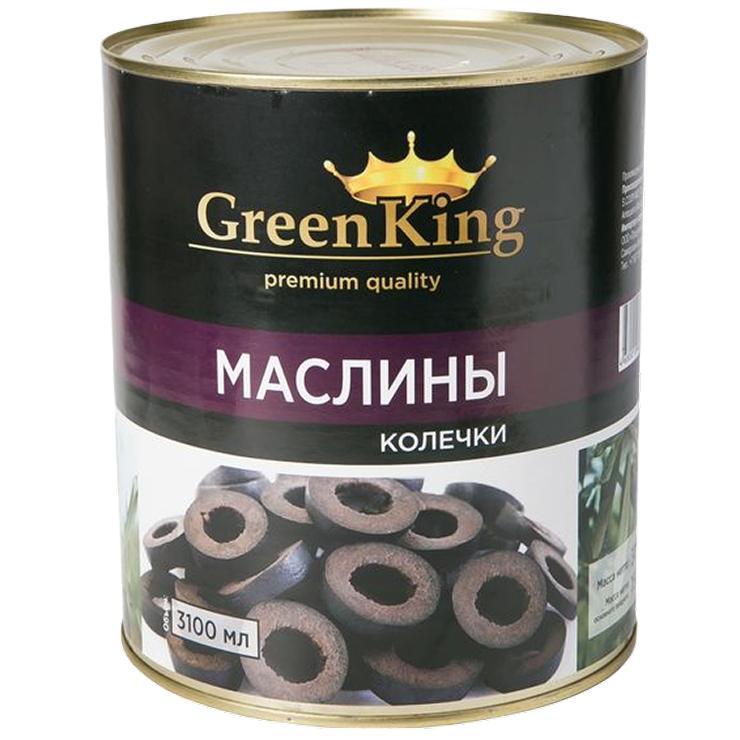 Маслины Green King без косточки 3100 мл., ж/б