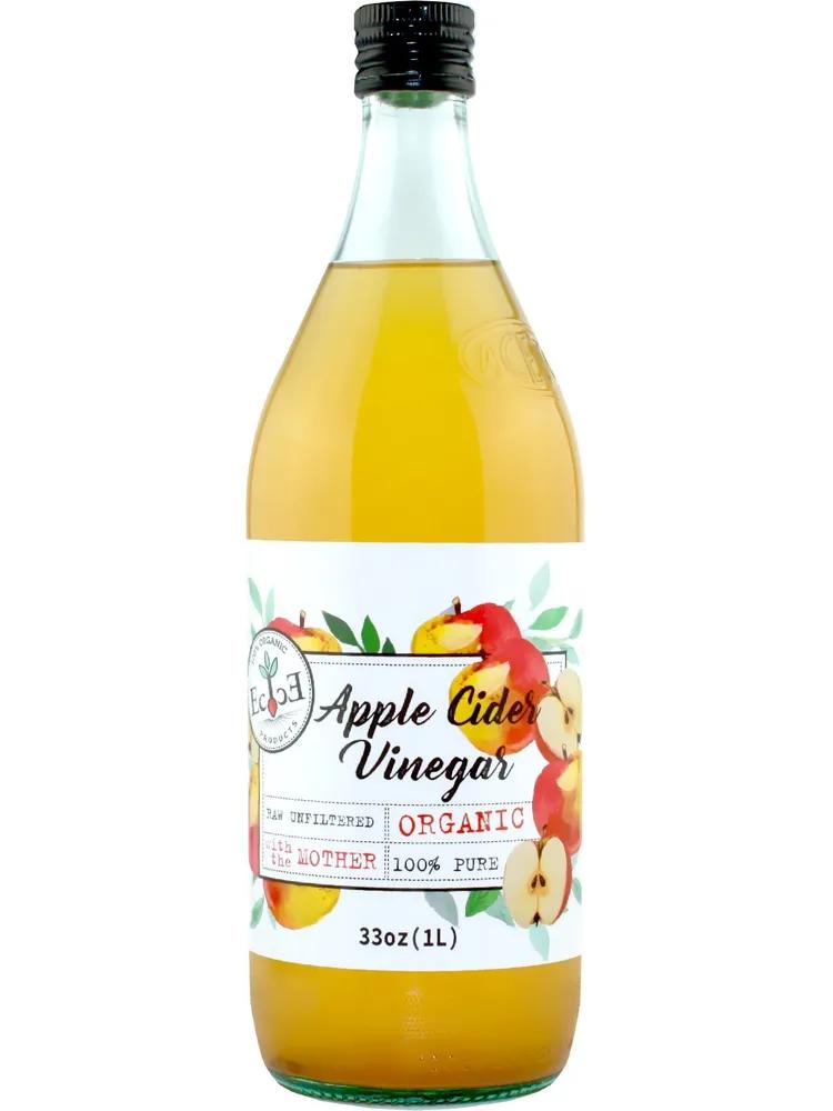 Уксус ECOCE organic яблочный нефильтрованный 1 л., стекло