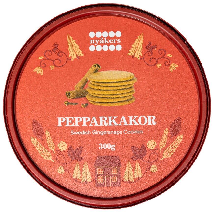 Печенье NYAKERS Имбирное НГ, 300 гр., ПЭТ