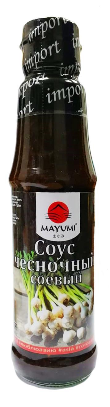 Соус Mayumi соевый Чесночный , 180 гр., стекло