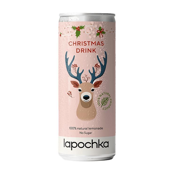Напиток газированный Lapochka Christmas Drink Зимнее издание 330 мл., ж/б