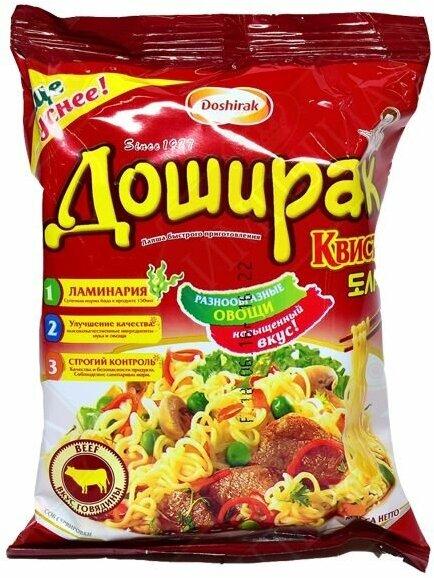 Лапша быстрого приготовления Доширак - Квисти ВБП Говядина 70 гр., флоу-пак