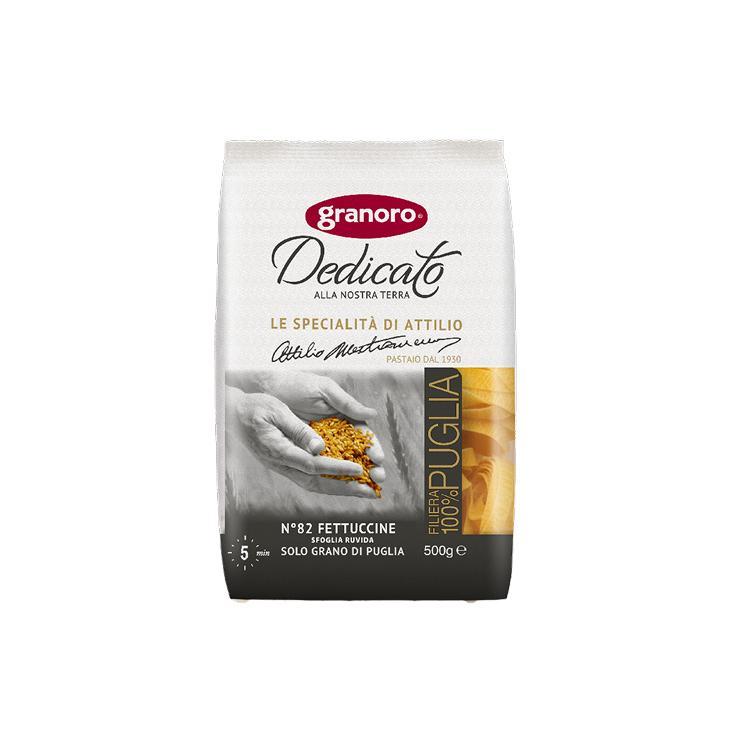 Макароны GranOro dedicato феттуччине № 82 500 гр., флоу-пак