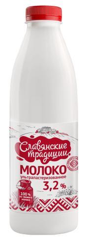 Молоко Славянские Традиции стерилизованное 3,2%, 1 л., тетра-пак