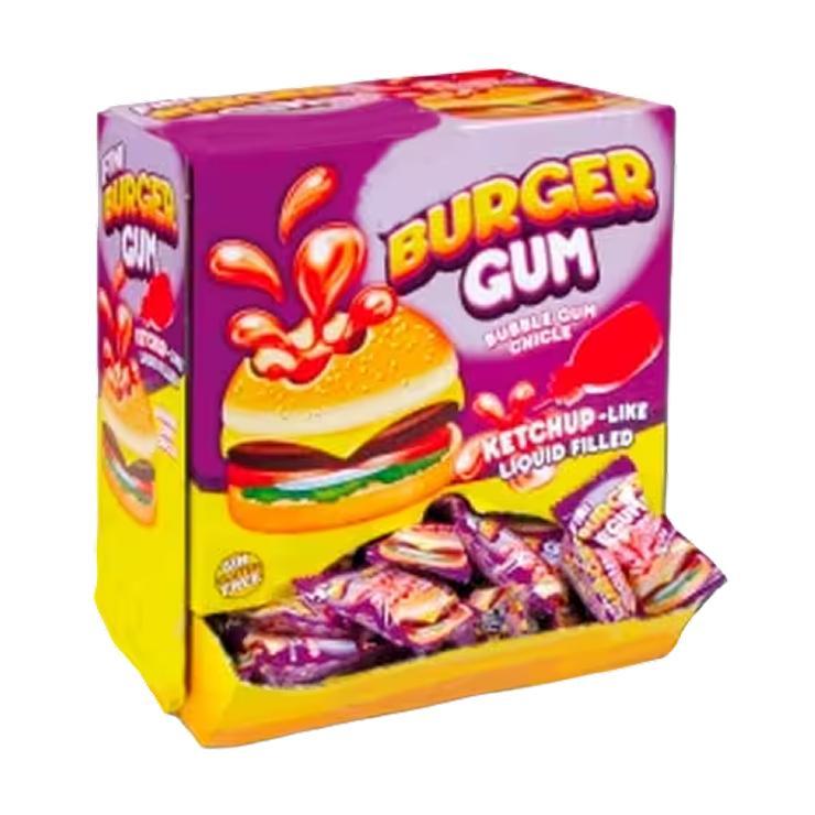 Жевательная резинка Bubble Gum бургеры 4 гр., флоу-пак