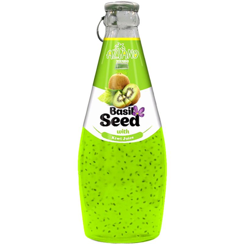 Нектар Aziаno Kivi Juice with Basil Seed 290 мл., стекло