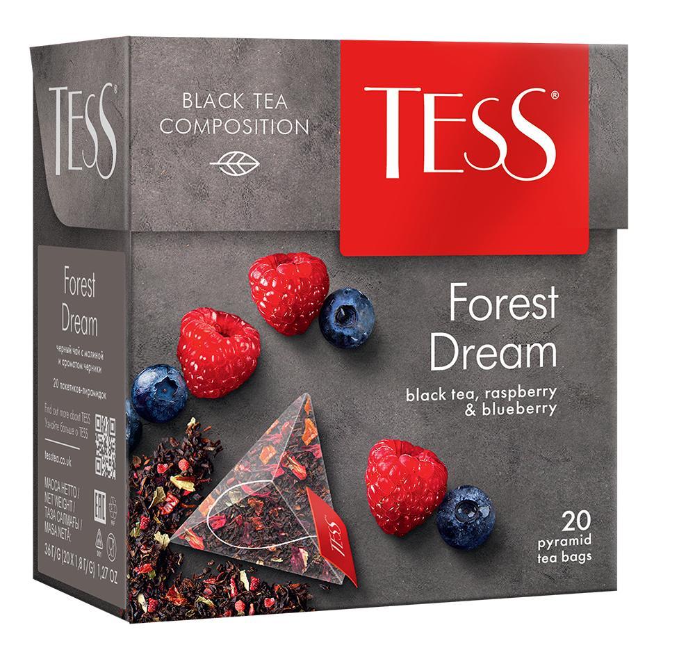 Чай Tess Forest Dream черный 20 пакетиков 36 гр., картон