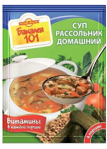 Суп Русский Продукт Рассольник домашний, 65 гр., бумага