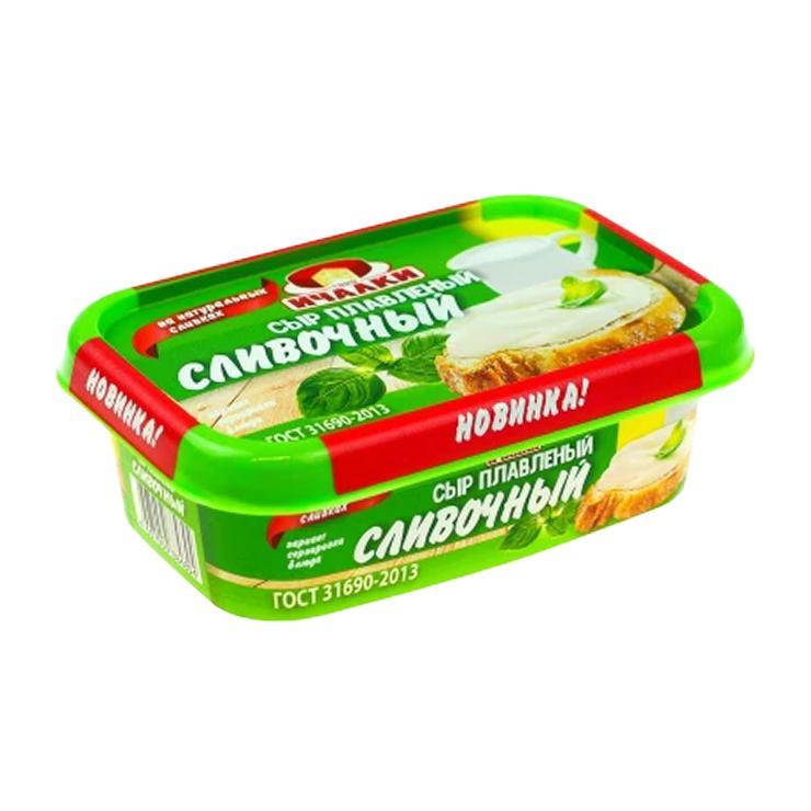Сыр плавленый Ичалки сливочный 45% 170 гр., ванна