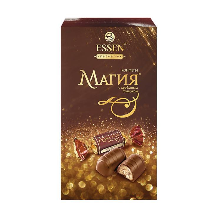 Конфеты Essen Магия с дробленым фундуком 127 гр., картон