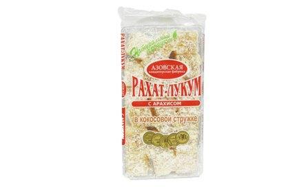Рахат-лукум Азовская КФ с арахисом в кокосовой стружке 300 гр., флоу-пак