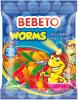 Мармелад жевательный Bebeto Worms 70 гр., флоу-пак