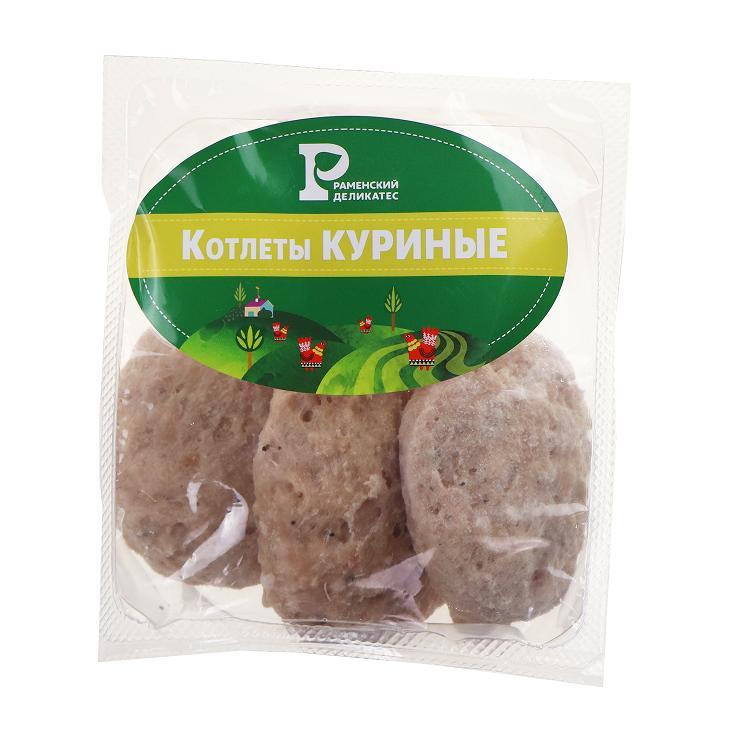 Котлеты Раменский деликатес куриные замороженные 400 гр., в/у