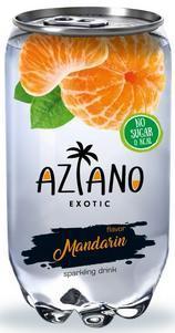 Напиток газированный Aziano mandarin 350 мл., ПЭТ