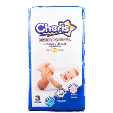 Детские подгузники Cheris 11 шт., M (6-11 кг), флоу-пак